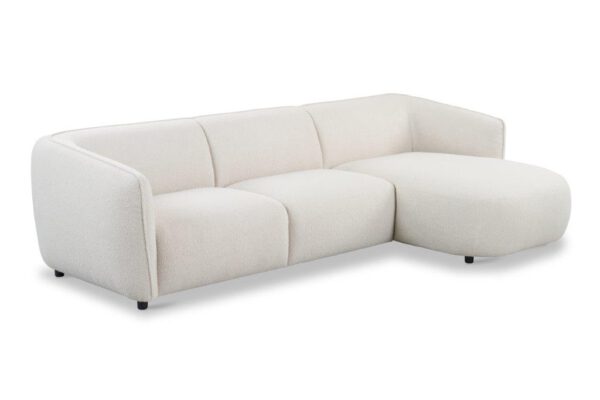 Bank Evening 2.5zits met chaise-Longue in teddy - Afbeelding 5