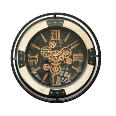 Klok-hout-metaal-40cm