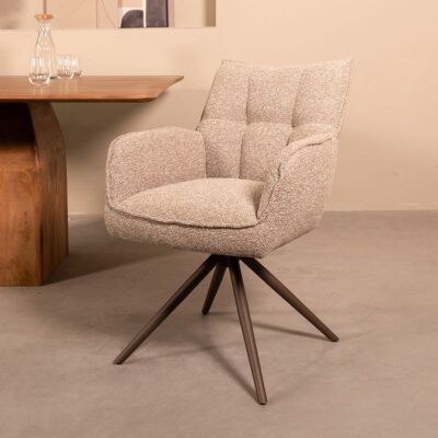 Eetkamerstoel Melody-bronzen onderstel