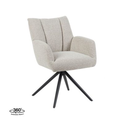 Eetkamerstoel Paddy-zwart onderstel