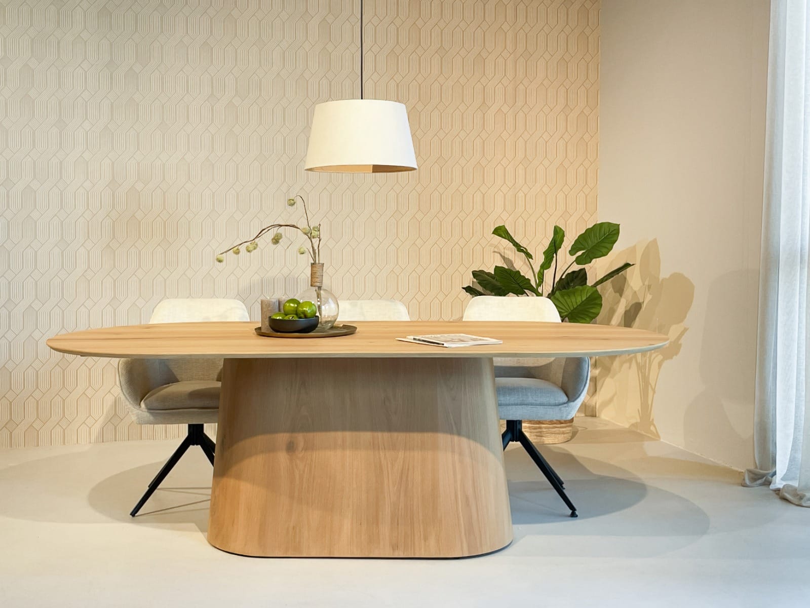 Arlo Eettafel Ovaal Naturel 230cm 3 Arlo Eettafel Ovaal 230cm Naturel - Afbeelding 1